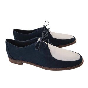 NWOT Sperry Women's Top-Sider Seaport Elise Blue/White Oxford Loafer Sz 9 1/2